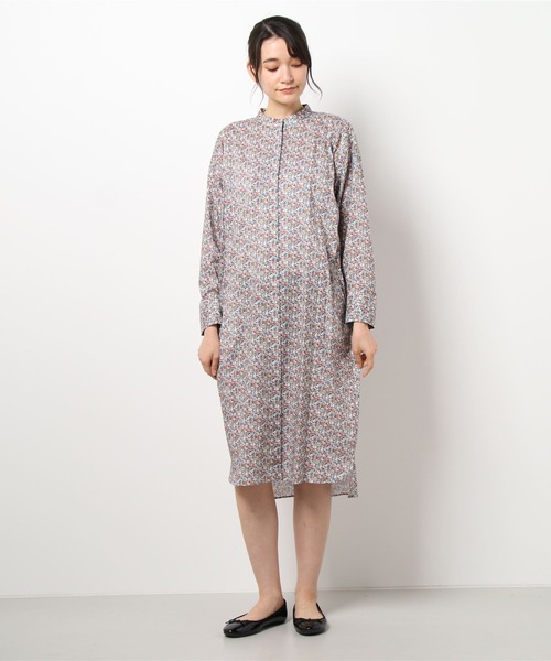 セール Liberty Print Print スタンドカラーワンピース ワンピース ワンピース Nimes ニーム のファッション
