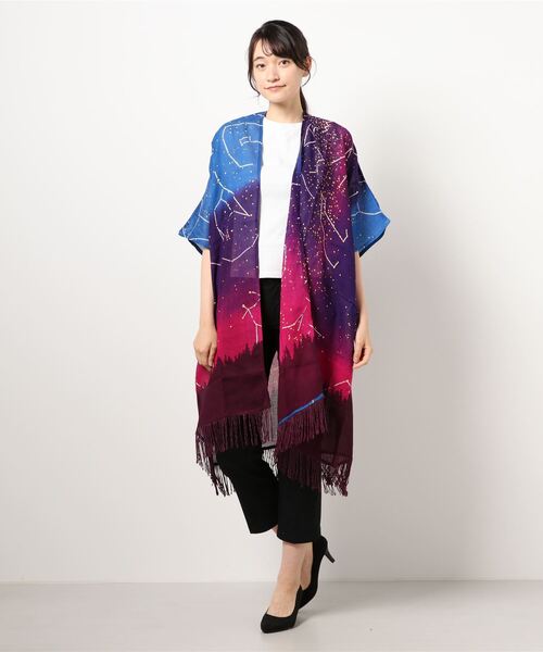 チャイハネ（チャイハネ）の「【チャイハネ】ネイチャーフリンジロングカーディガン（カーディガン/ボレロ・レディース・ホワイト/ブラック/イエロー/ブルー/グリーン・FREE）」の13枚目の写真