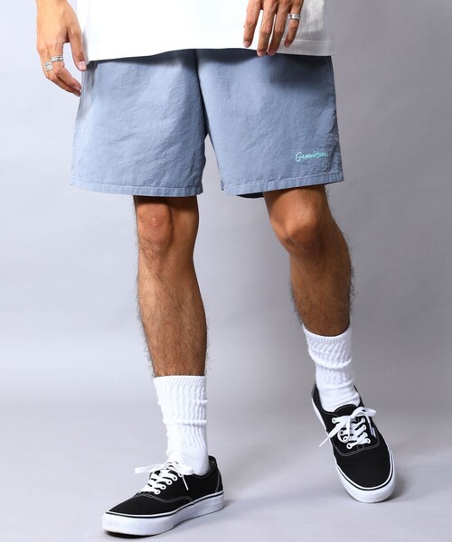 FREAK'S STORE（フリークスストア）の「WEB限定 GREENROOM×FREAK'S STORE/グリーンルーム 別注 ワイドイージーショーツ/セットアップ対応/レオパード柄（チノパンツ・メンズ・グリーン系その他/レオパード/ベージュ/ブラック/ブルー・SMALL/LARGE/MEDIUM）」の4枚目の写真