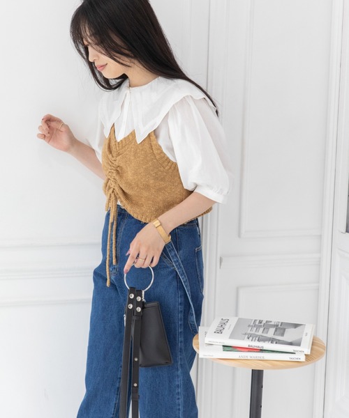 Mysa&Liina（ミーサリーナ）の「２ＷＡＹヴィーガンレザーリングマルチケース（ショルダーバッグ・レディース・ブラック/オレンジ/ブルー/アイボリー・M）」の19枚目の写真