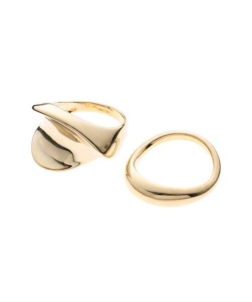 MURUA（ムルーア）の「MIXメタルリングセット（リング・レディース・シルバー/ゴールド・FREE）」の3枚目の写真