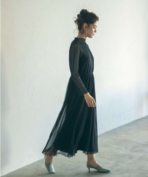 kaene（カエン）の「チュールメロウオールインワン（つなぎ/オールインワン・レディース・ブラック/ミント/オフホワイト・38/36/34）」の22枚目の写真