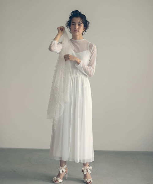 kaene（カエン）の「チュールメロウオールインワン（つなぎ/オールインワン・レディース・ブラック/ミント/オフホワイト・38/36/34）」の14枚目の写真