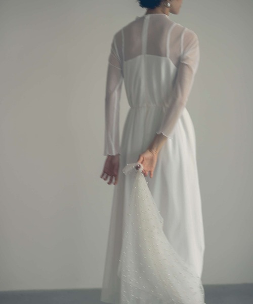 kaene（カエン）の「チュールメロウオールインワン（つなぎ/オールインワン・レディース・ブラック/ミント/オフホワイト・38/36/34）」の13枚目の写真