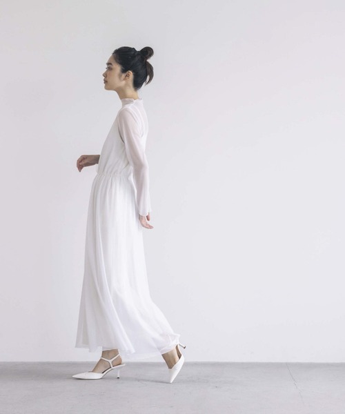 kaene（カエン）の「チュールメロウオールインワン（つなぎ/オールインワン・レディース・ブラック/ミント/オフホワイト・38/36/34）」の6枚目の写真