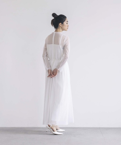 kaene（カエン）の「チュールメロウオールインワン（つなぎ/オールインワン・レディース・ブラック/ミント/オフホワイト・38/36/34）」の4枚目の写真