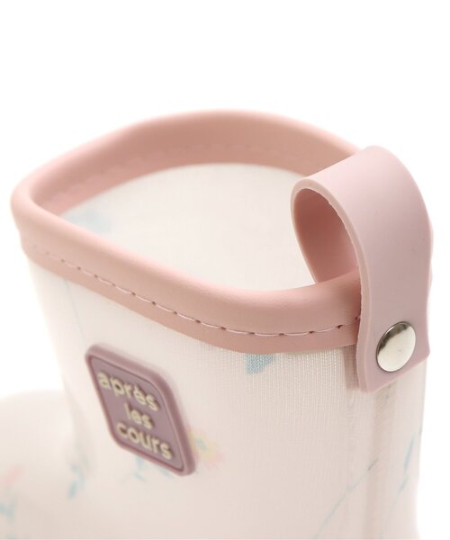 apres les cours(アプレレクール)の「ボタニカル柄レインシューズ(レインシューズ・キッズ・ピンク・19/14/16/15 /17/18)」の4枚目の写真