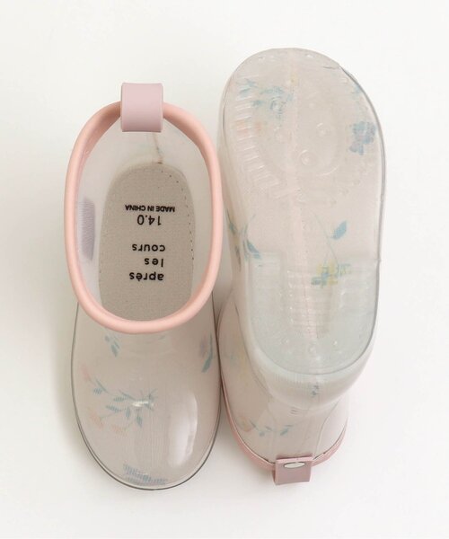 apres les cours(アプレレクール)の「ボタニカル柄レインシューズ(レインシューズ・キッズ・ピンク・19/14/16/15 /17/18)」の6枚目の写真