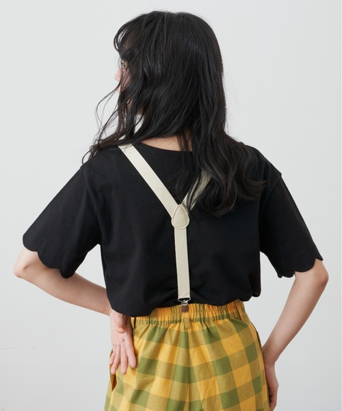 MERLOT(メルロー)の「スカラップスリーブプリントTee(Tシャツ/カットソー・レディース・オフホワイト/ブラック/ライトブルー・FREE)」の22枚目の写真