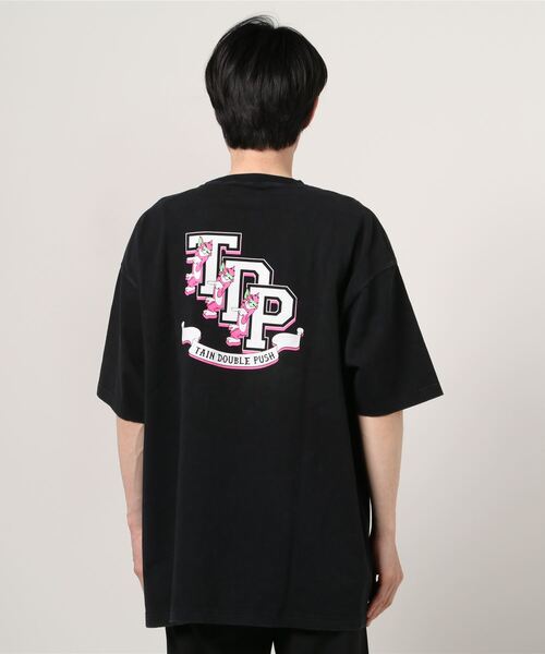 TAIN DOUBLE PUSH Tシャツ リバーシブル XL ビック　人気 TAIN DOUBLE PUSH Tシャツ リバーシブル XL ビック 人気（楽天