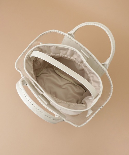 Samantha Thavasa（サマンサタバサ）の「巾着付きビニールトートバッグ（トートバッグ・レディース・ホワイト/レッド/エメラルド/ブラック・FREE）」の13枚目の写真