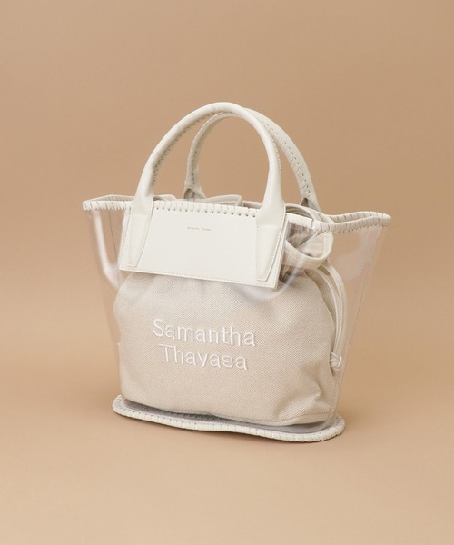 Samantha Thavasa（サマンサタバサ）の「巾着付きビニールトートバッグ（トートバッグ・レディース・ホワイト/レッド/エメラルド/ブラック・FREE）」の9枚目の写真