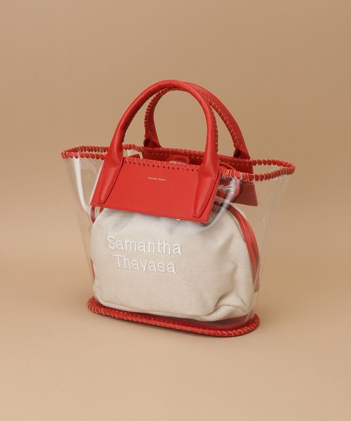 Samantha Thavasa（サマンサタバサ）の「巾着付きビニールトートバッグ（トートバッグ・レディース・ホワイト/レッド/エメラルド/ブラック・FREE）」の10枚目の写真