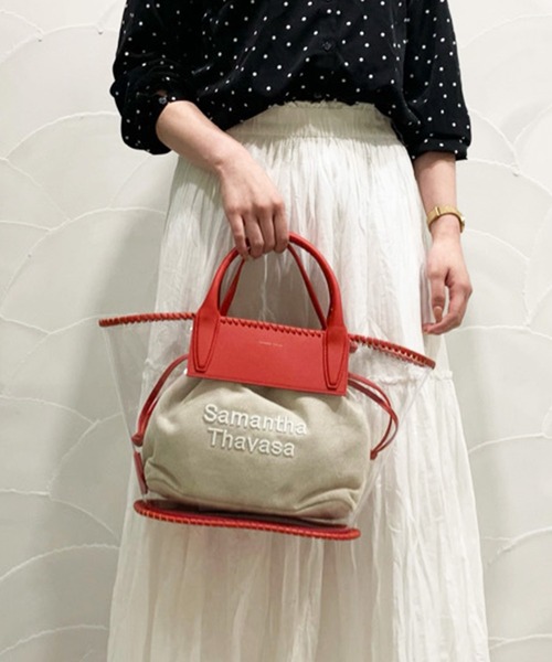 Samantha Thavasa（サマンサタバサ）の「巾着付きビニールトートバッグ（トートバッグ・レディース・ホワイト/レッド/エメラルド/ブラック・FREE）」の20枚目の写真