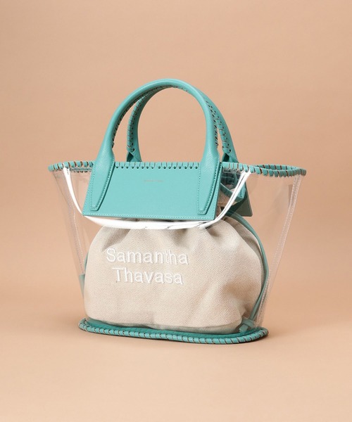 Samantha Thavasa（サマンサタバサ）の「巾着付きビニールトートバッグ（トートバッグ・レディース・ホワイト/レッド/エメラルド/ブラック・FREE）」の21枚目の写真