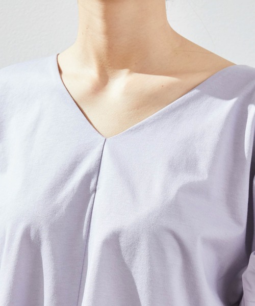 ROPE' PICNIC（ロペピクニック）の「【2WAY】フリルカットソー（Tシャツ/カットソー・レディース・ホワイト/チャコールグレー/ラベンダー/グリーン系その他/ピンク系その他2・38）」の6枚目の写真