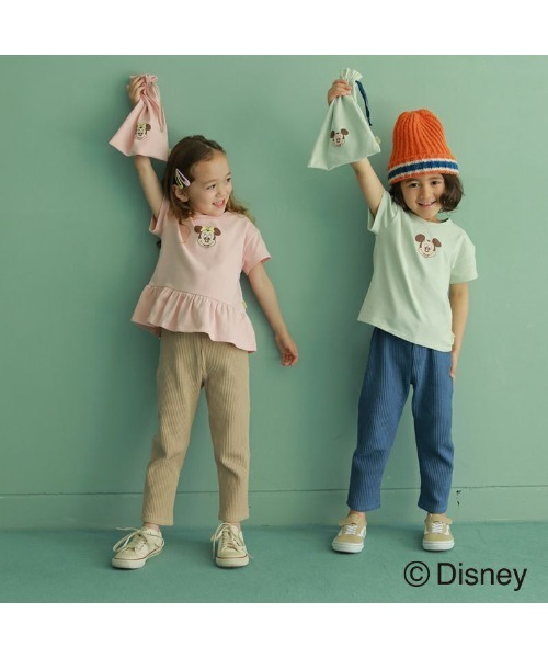 AJUGA.（アジュガ）の「KIDS Set up 巾着付　MINNIE Baby Pink×Beige【AJUGA.ディズニーコレクション】（Tシャツ/カットソー・キッズ・ピンク・90cm/110cm/100cm/120cm）」の9枚目の写真