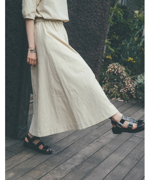 Re:EDIT（リエディ）の「ヴィーガンレザーベルトグルカサンダル（サンダル・レディース・ホワイト/ブラック・SMALL/MEDIUM/LARGE/X-LARGE）」の5枚目の写真