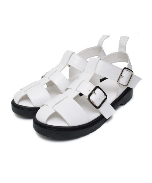 Re:EDIT（リエディ）の「ヴィーガンレザーベルトグルカサンダル（サンダル・レディース・ホワイト/ブラック・SMALL/MEDIUM/LARGE/X-LARGE）」の22枚目の写真
