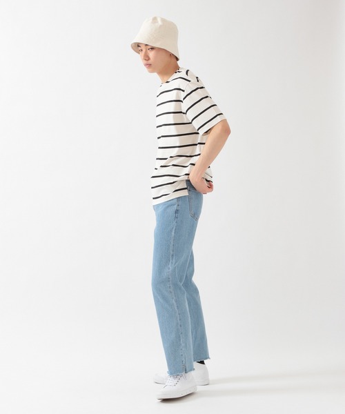 ALAND（エーランド）の「FILLUMINATE／B-Stripe Round TEE 2956938（Tシャツ/カットソー・メンズ・ブラック/アイボリー・LARGE/X-LARGE）」の19枚目の写真
