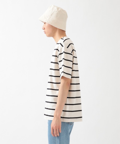 ALAND（エーランド）の「FILLUMINATE／B-Stripe Round TEE 2956938（Tシャツ/カットソー・メンズ・ブラック/アイボリー・LARGE/X-LARGE）」の12枚目の写真