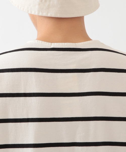 ALAND（エーランド）の「FILLUMINATE／B-Stripe Round TEE 2956938（Tシャツ/カットソー・メンズ・ブラック/アイボリー・LARGE/X-LARGE）」の20枚目の写真