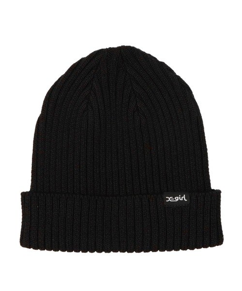 X-girl（エックスガール）の「COOL MAX KNIT CAP（ニットキャップ/ビーニー・レディース・ブラック/ブルー/ベージュ/ピンク・ONE SIZE）」の12枚目の写真
