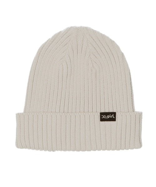 X-girl（エックスガール）の「COOL MAX KNIT CAP（ニットキャップ/ビーニー・レディース・ブラック/ブルー/ベージュ/ピンク・ONE SIZE）」の13枚目の写真