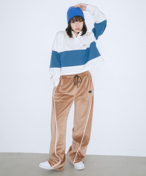 X-girl（エックスガール）の「COOL MAX KNIT CAP（ニットキャップ/ビーニー・レディース・ブラック/ブルー/ベージュ/ピンク・ONE SIZE）」の17枚目の写真