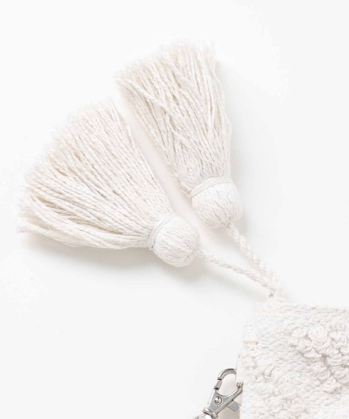 Jines（ジネス）の「ジャガードZIPクラッチBAG（クラッチバッグ・レディース・ホワイト・FREE）」の5枚目の写真