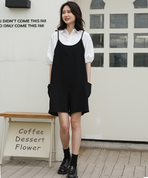 BLACK PEACE NOW ワンサロペットショートパンツ MAISON DE THERESE（メゾン ド テレーズ）の「ワンサロペット