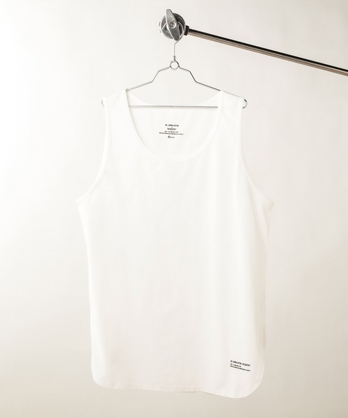 JOURNAL STANDARD relume（ジャーナルスタンダード　レリューム）の「SUPIMA*SOLOTEX PLATING タンクトップ（タンクトップ・メンズ・ホワイト/ブラック/ホワイト×ホワイト・MEDIUM/LARGE）」の2枚目の写真