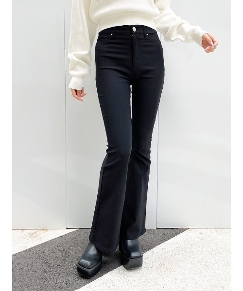 ENVYM（アンビー）の「フレアカラージェギンス（その他パンツ・レディース・ブラック・S/M）」の3枚目の写真