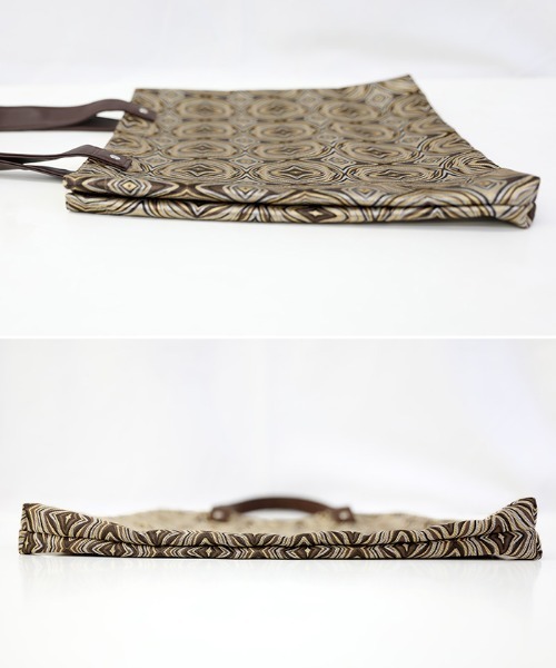 select MOCA（セレクトモカ）の「2021 AW ジャガードトートバッグ（トートバッグ・レディース・ダークブラウン/ベージュ・FREE）」の9枚目の写真