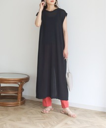 HER CLOSET | 【HERCLOSET】前後2wayスリットベストワンピース(ワンピース)