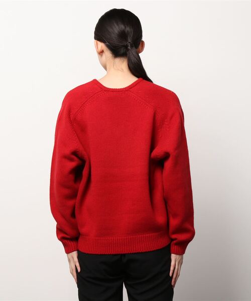 GYMPHLEX(ジムフレックス)の「GYMPHLEX/ジムフレックス Vネックサドルショルダープルオーバー V-NECK SADDLE SHOULDER PULLOVER #GY-D0001ARY(ニット/セーター・レディース・ネイビー/グレー/レッド・14)」の14枚目の写真
