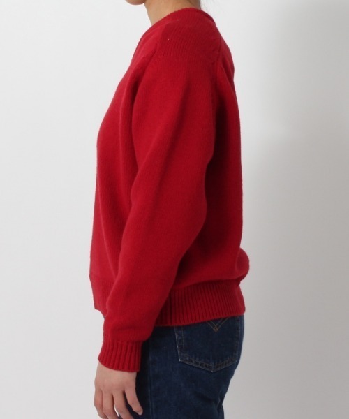 GYMPHLEX(ジムフレックス)の「GYMPHLEX/ジムフレックス Vネックサドルショルダープルオーバー V-NECK SADDLE SHOULDER PULLOVER #GY-D0001ARY(ニット/セーター・レディース・ネイビー/グレー/レッド・14)」の16枚目の写真