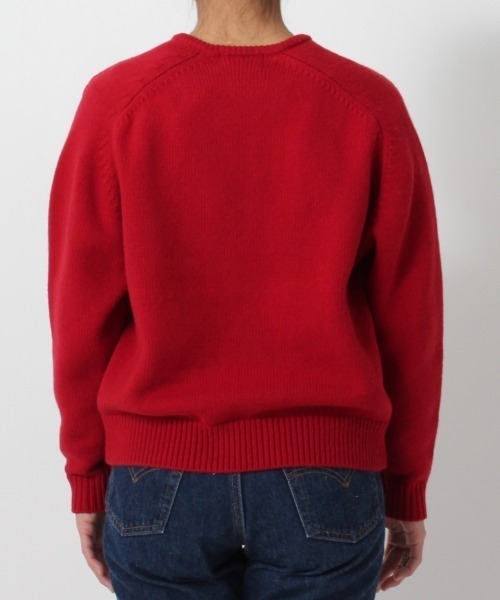 GYMPHLEX(ジムフレックス)の「GYMPHLEX/ジムフレックス Vネックサドルショルダープルオーバー V-NECK SADDLE SHOULDER PULLOVER #GY-D0001ARY(ニット/セーター・レディース・ネイビー/グレー/レッド・14)」の17枚目の写真