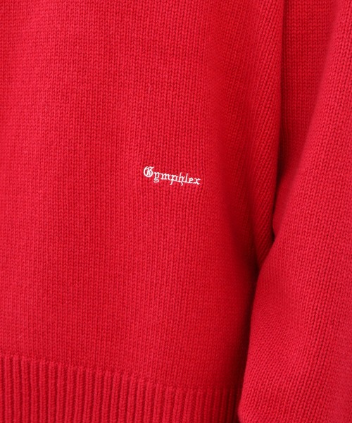 GYMPHLEX(ジムフレックス)の「GYMPHLEX/ジムフレックス Vネックサドルショルダープルオーバー V-NECK SADDLE SHOULDER PULLOVER #GY-D0001ARY(ニット/セーター・レディース・ネイビー/グレー/レッド・14)」の11枚目の写真