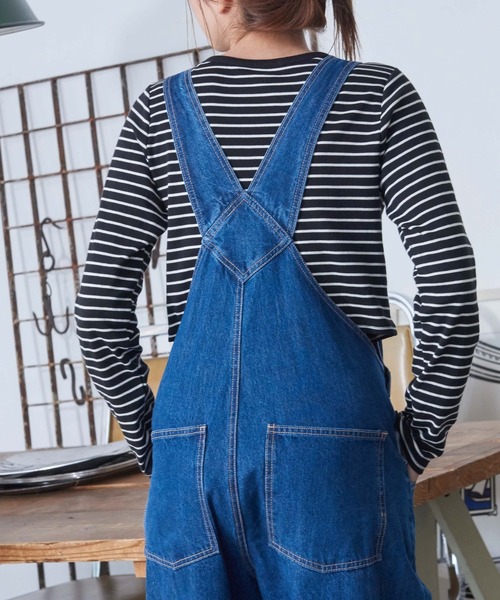 WEGO（ウィゴー）の「WEGO/ロゴ刺繍ロンT（Tシャツ/カットソー・レディース・ホワイト/ブラック/ブラック系その他5/その他1/グリーン系その他5・FREE）」の10枚目の写真