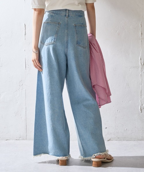 DISCOAT（ディスコート）の「圧倒的シルエットワイドパンツ（デニムパンツ・レディース・ブルー/サックスブルー・MEDIUM/LARGE）」の17枚目の写真