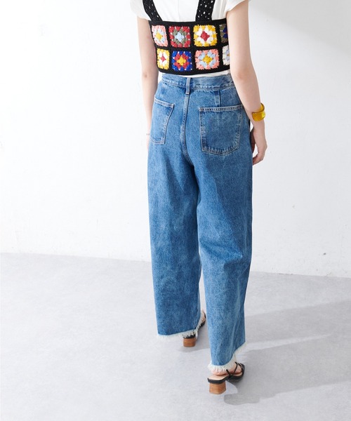 DISCOAT（ディスコート）の「圧倒的シルエットワイドパンツ（デニムパンツ・レディース・ブルー/サックスブルー・MEDIUM/LARGE）」の19枚目の写真