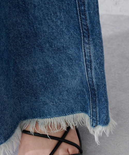 DISCOAT（ディスコート）の「圧倒的シルエットワイドパンツ（デニムパンツ・レディース・ブルー/サックスブルー・MEDIUM/LARGE）」の9枚目の写真