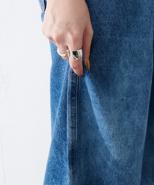 DISCOAT（ディスコート）の「圧倒的シルエットワイドパンツ（デニムパンツ・レディース・ブルー/サックスブルー・MEDIUM/LARGE）」の16枚目の写真