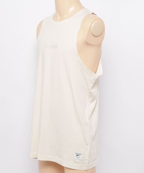 Reebok(リーボック)の「レズミルズ ノンダイ タンクトップ (タンクトップ・メンズ・オフホワイト・MEDIUM/X-SMALL/X-LARGE/XXX-LARGE/SMALL/LARGE/XX-LARGE)」の2枚目の写真