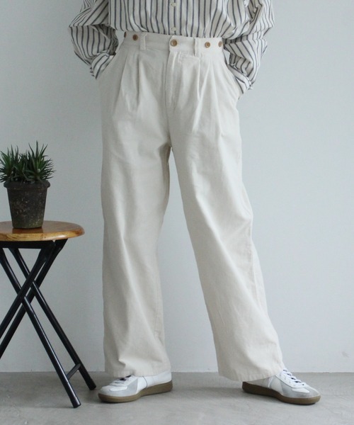 PAR ICI(パーリッシィ)の「16Wコーデュロイ ワークパンツ(その他パンツ・レディース・ホワイト/ブラウン/ピンク/ブルー・FREE)」の2枚目の写真