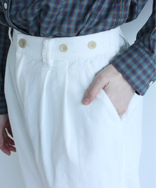 PAR ICI(パーリッシィ)の「16Wコーデュロイ ワークパンツ(その他パンツ・レディース・ホワイト/ブラウン/ピンク/ブルー・FREE)」の10枚目の写真