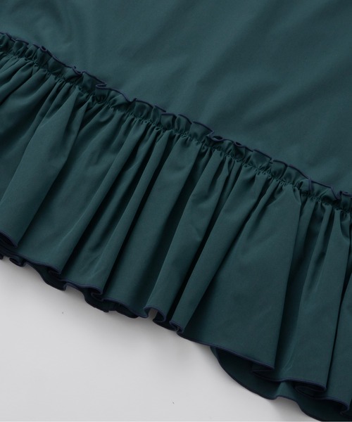 Libra Cue（リブラ キュー）の「メローフリルボリュームブラウス（シャツ/ブラウス・レディース・ダークグリーン/ブラウン/ブラック・FREE）」の8枚目の写真