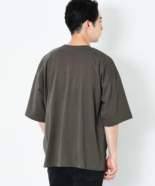 EDWIN（エドウィン）の「EDWIN BLACK ビッグフィット ロゴTシャツ 半袖 BIGFIT 1/2SLEEVE ブラック/グレー（Tシャツ/カットソー・メンズ・ライトブラック/ブラック・LARGE/X-LARGE/MEDIUM）」の18枚目の写真