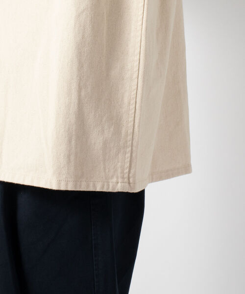 GLOSTER(グロスター)の「【GLOSTER/グロスター】ヘビーツイルシャツジャケット ミリタリービッグシャツ(シャツ/ブラウス・メンズ・ブラック/オリーブ/キナリ・MEDIUM/LARGE)」の17枚目の写真